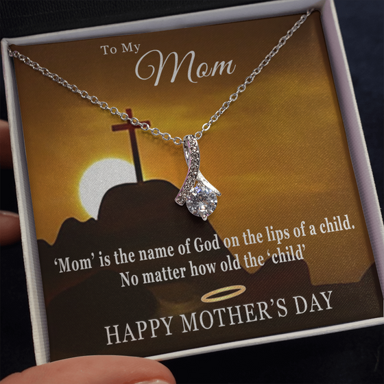Mother's Day Gift-Lips of a Child-Cross-Alluring Beauty Necklace