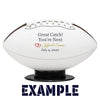 Custom Great Catch You’re Next - Mini Size Football for Wedding Garter Toss Personalize Football with Mr & Mrs Couple Names & Wedding Date